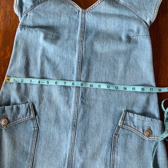 AUTHENTIC RARE VINTAGE CHANEL BLUE DENIM DRESS 38 EXCELLENT PREOWNED CONDITION - Picture 10 of 16